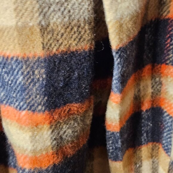 Woman's Y2K inspired Navy and beige pleated plaid print side zip mini skirt S - Picture 3 of 10